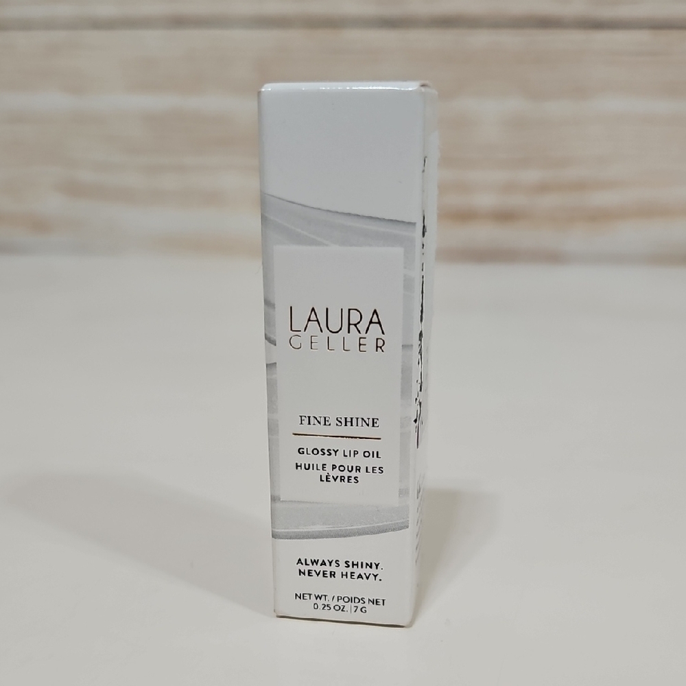 New Laura Geller Fine Shine Glossy Lip Oil in Glass Half Full 0.25 Oz